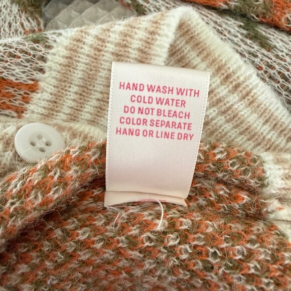 So Me Floral Intarsia Button-Up Sweater Cardigan Size S - Picture 11 of 11